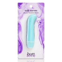 Soft Curves Multi-Function Waterproof G-Spot Vibrator 5 Inch Turquoise - Hott Love