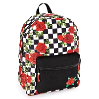 Checkered Rose Backpack