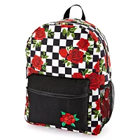 Checkered Rose Backpack