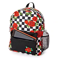 Checkered Rose Backpack