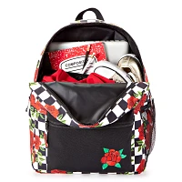 Checkered Rose Backpack