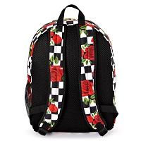 Checkered Rose Backpack