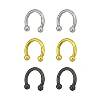 Multi-Pack Plated Horseshoe Rings Pack