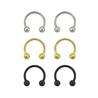 Multi-Pack Plated Horseshoe Rings Pack