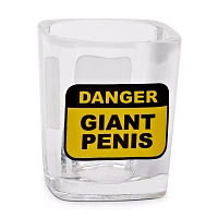 Square Danger Giant Penis Shot Glass - 2 oz.