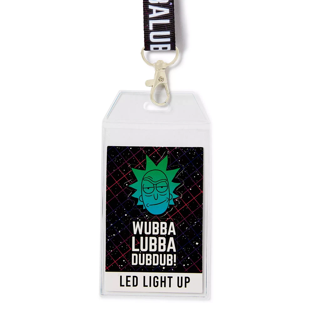 LED Light-Up Wubba Lubba Dub Dub Lanyard - Rick and Morty