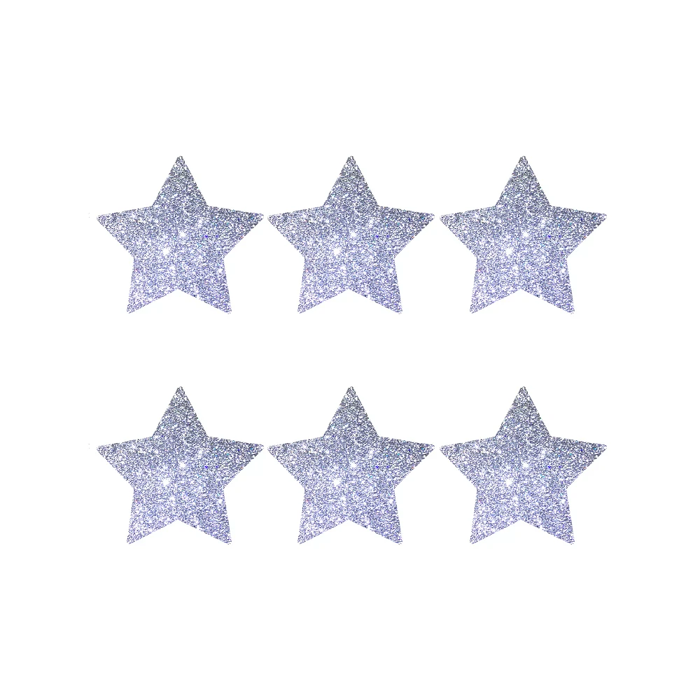 Glitter Star Pasties - 6 Pack