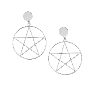 Pentagram Dangle Earrings