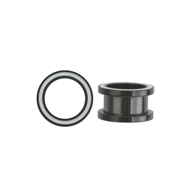 Black and White Tunnel Plugs