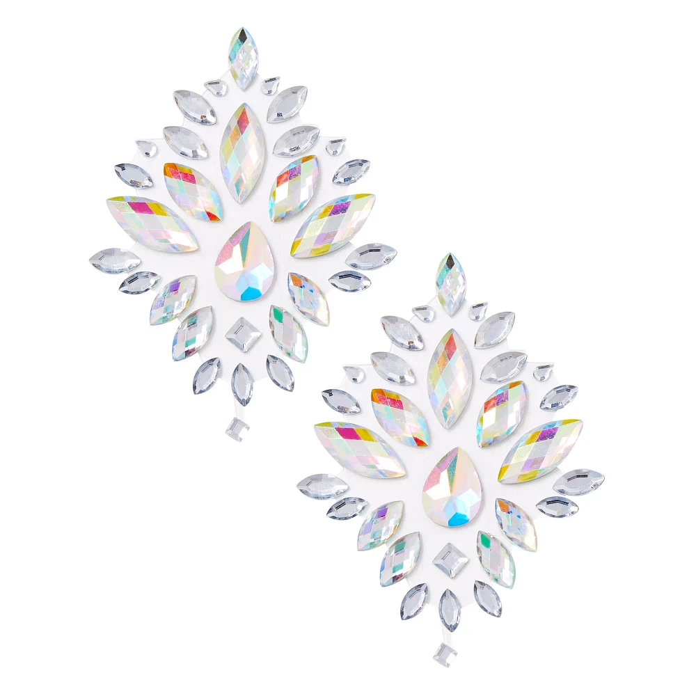 Crystal-Effect Glow in the Dark Nipple Pasties