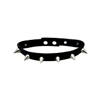 Velvet Spiked Choker Necklace