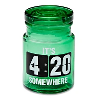 420 Somewhere Stash Jar and Ashtray - 6 oz.