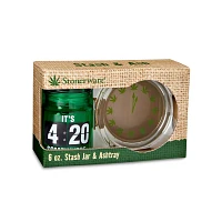 420 Somewhere Stash Jar and Ashtray - 6 oz.