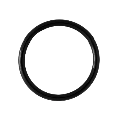Black Hinged Hoop Nose Ring