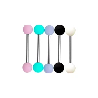 Multi-Pack Pastel Matte Barbells 5 Pack - 14 Gauge