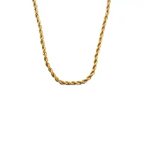 Goldtone Rope Chain Necklace