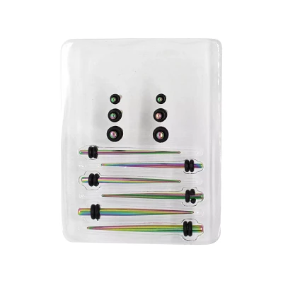 Multi-Pack Rainbow Taper and Plug Set - 6 Pair