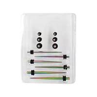 Multi-Pack Rainbow Taper and Plug Set - 6 Pair