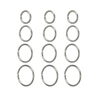 Multi-Pack Hoop Nose Rings - 12 Pack