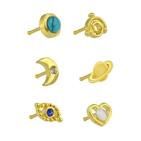 Celestial Nose Bone Studs - 6 Pack