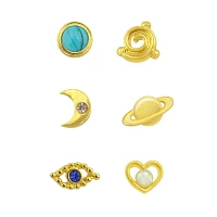 Celestial Nose Bone Studs - 6 Pack