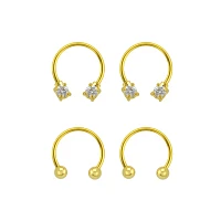 Multi-Pack Goldplated Horseshoe Rings - 2 Pair
