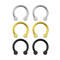 Multi-Pack Plated Horseshoe Rings Pack