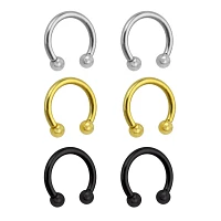 Multi-Pack Plated Horseshoe Rings Pack
