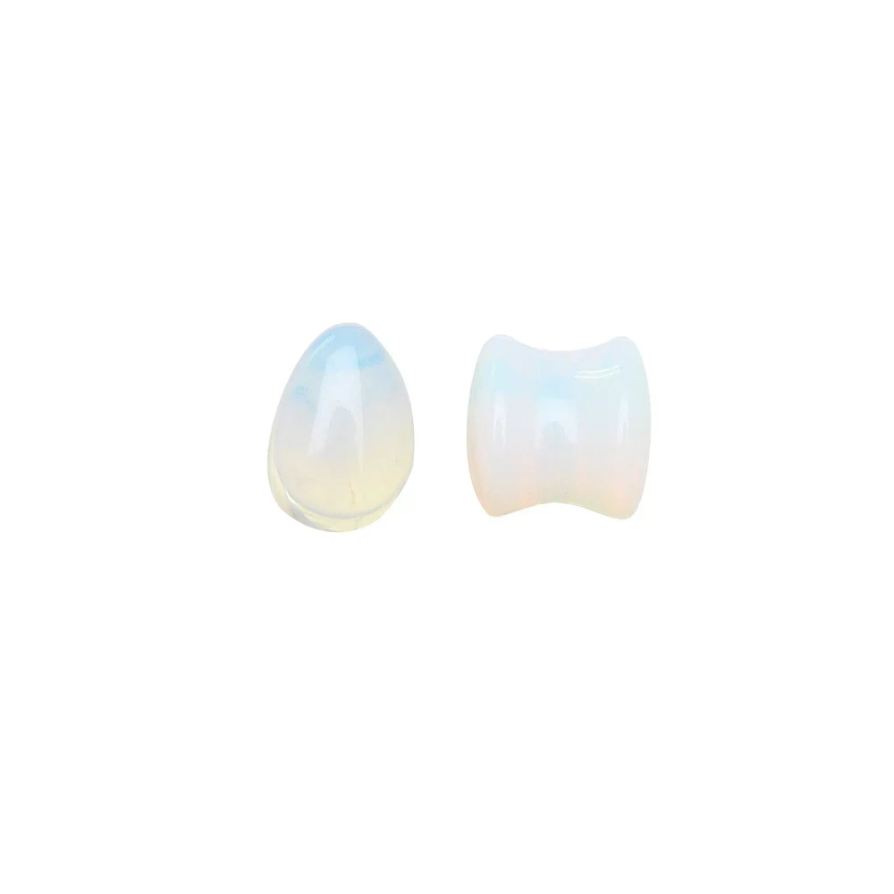 Opalite Teardrop Stone Plugs