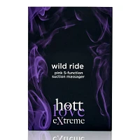 Wild Ride Pink 5 Function Rechargeable Waterproof Suction Massager 4.2 Inch - Hott Love Extreme