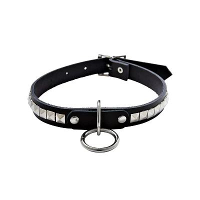 Studded Hoop Choker Necklace