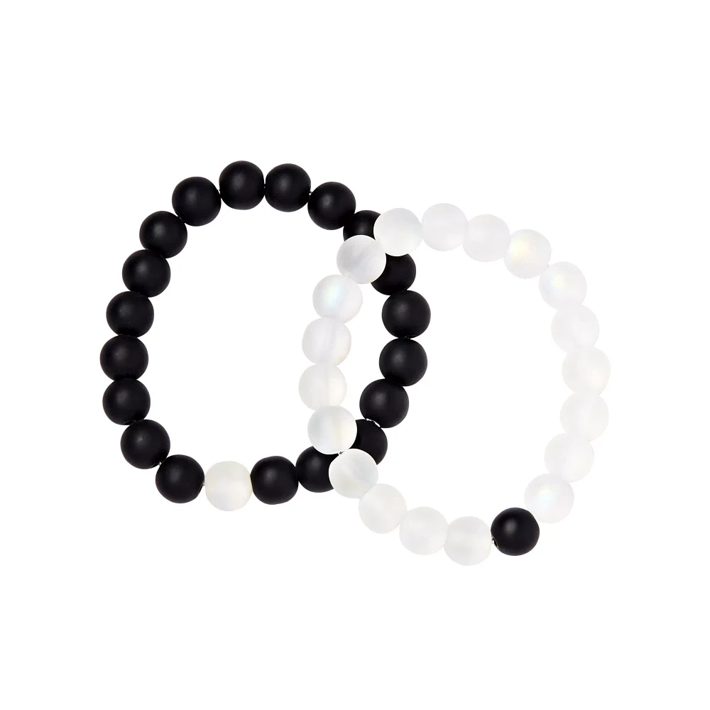Long Distance Beaded Bracelets - 2 Pack