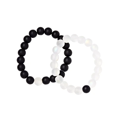 Long Distance Beaded Bracelets - 2 Pack