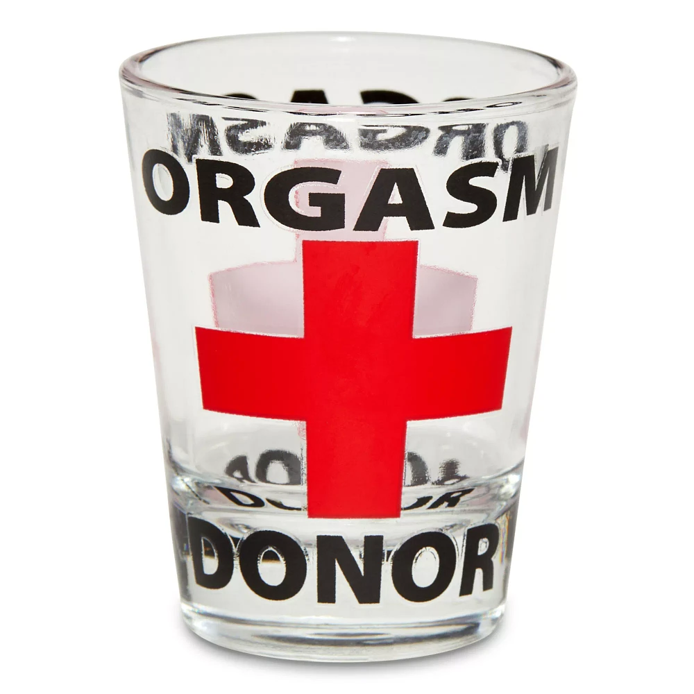 Orgasm Donor Shot Glass - 2 oz.