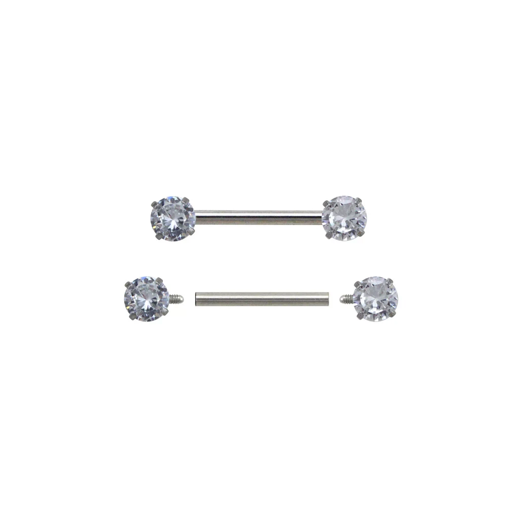 CZ Nipple Barbells