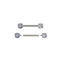 CZ Nipple Barbells