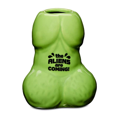 Aliens Are Coming Penis Shot Glass - 2 oz.