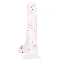 Party Hard Suction Cup Confetti Dildo - Hott Love Extreme