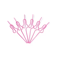 Curly Pecker Straws - 6 Pack