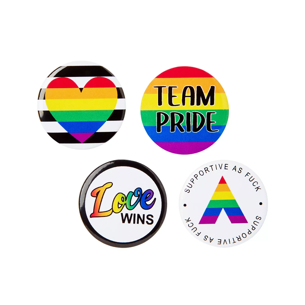 Multi-Pack Pride Buttons - 4 Pack