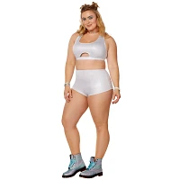 Plus Iridescent Undercut Bralette