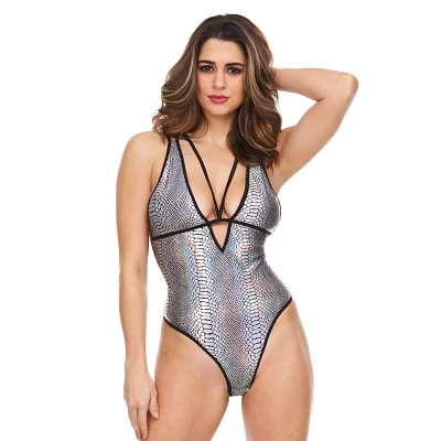 Iridescent Snakeskin Bodysuit