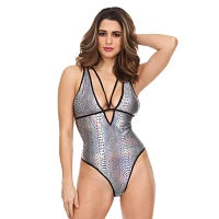 Iridescent Snakeskin Bodysuit