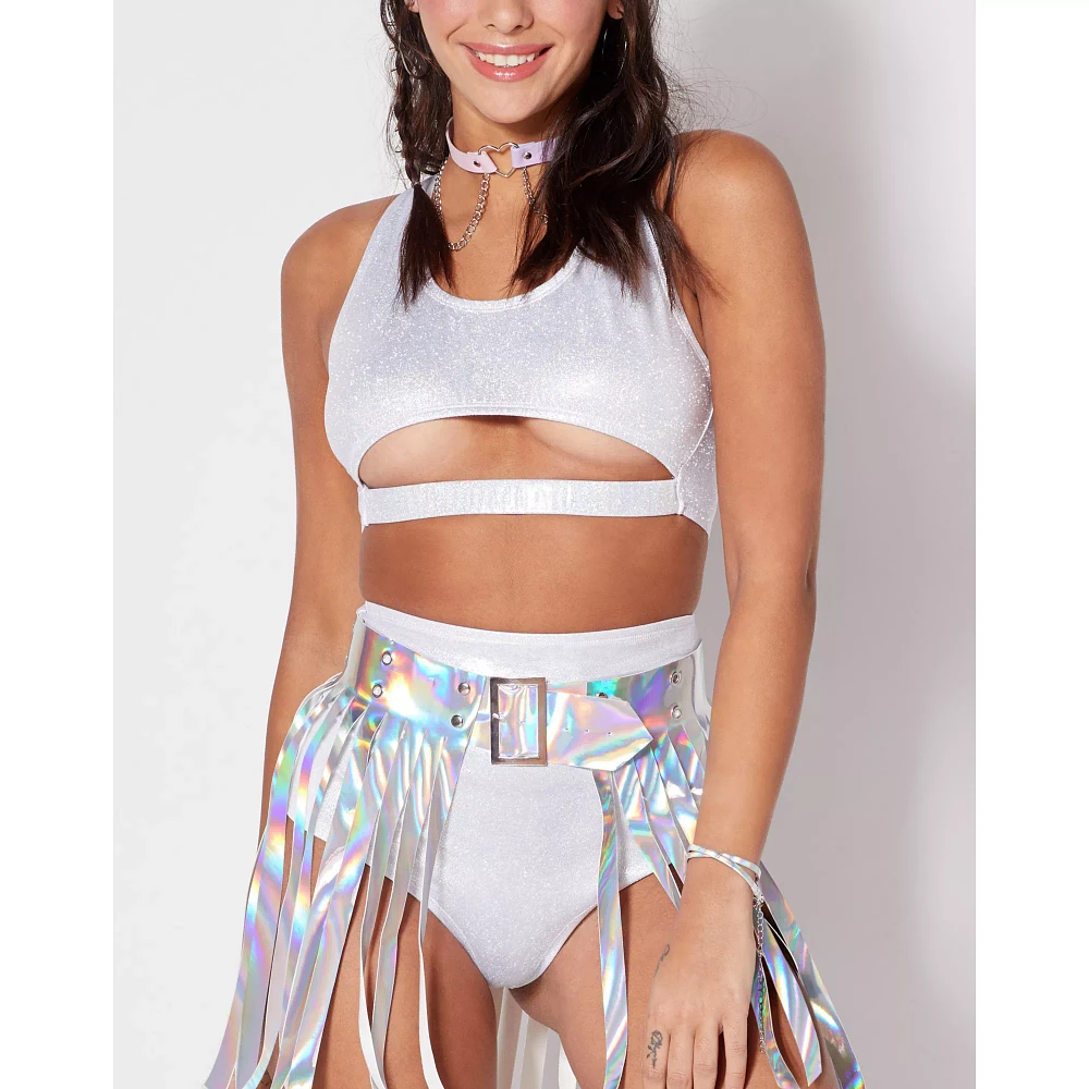 Plus Iridescent Undercut Bralette