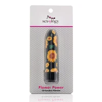 Flower Power 10-Function Sunflower Waterproof Bullet Vibrator 5.3 Inch - Sexology