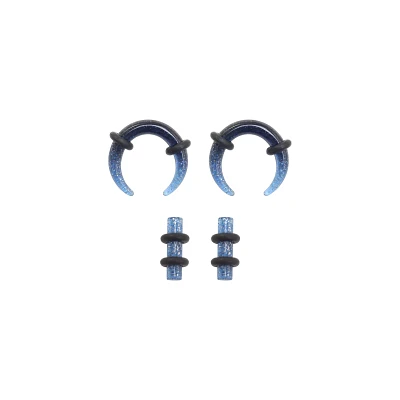 Glitter Pinchers and Plugs - 2 Pair