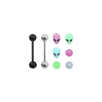 Multi-Pack Barbells with Extra Balls 8 Pack - 14 Gauge