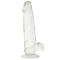 Clearly Hung Suction Cup Dildo 8 Inch - Hott Love Extreme
