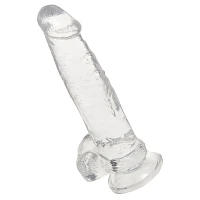 Clearly Hung Suction Cup Dildo 8 Inch - Hott Love Extreme