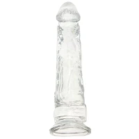 Clearly Hung Suction Cup Dildo 8 Inch - Hott Love Extreme